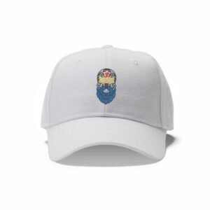 Bearded Skull Machine Embroidery Design - Mexican Skull