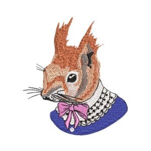Chipmunk Squirrel Animal Machine Embroidery Pattern