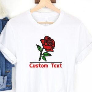Embroidery Pattern Red Roses for Machine Embroidery
