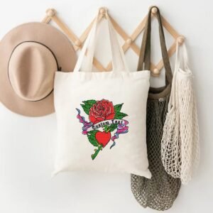 Valentine's Day Embroidered Love Rose Heart Pattern