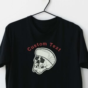 Skull With Cap Embroidery Pattern, Custom Skull Design