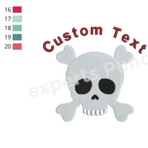 Skull And Crossbones Designs for Embroidery Machines