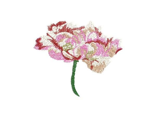 Carnation Machine Embroidery Pattern Flower Design