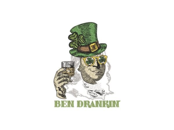 Ben Drankin Machine Embroidery Pattern