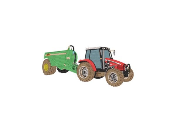 Farming Tractor Truck Machine Embroidery Design