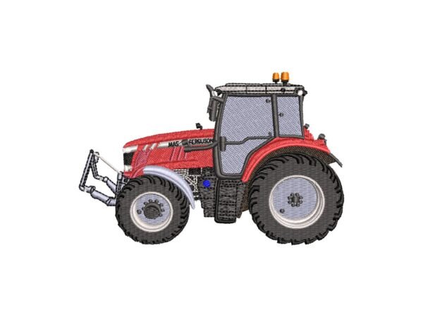 Farming Tractor Machine Embroidery Pattern