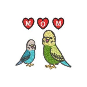 Mom Love Birds Machine Embroidery Design