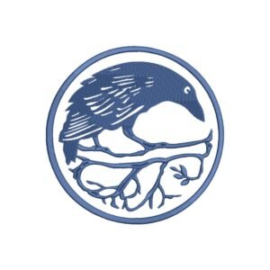 Raven Crow Embroidery Pattern for Machine Embroidery