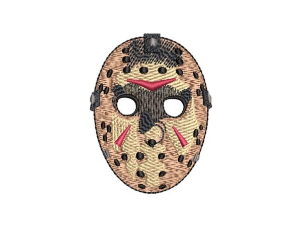 Fri 13th Mask Embroidery Pattern For Clothing And Decorations