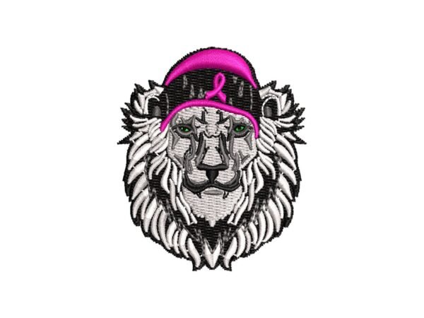 Lion Head Machine Embroidery Pattern Jungle Lovers Wildlife Animal