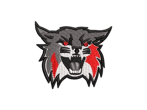 Fierce Cat Head Embroidery Pattern | Wild Animal Embroidery Designs