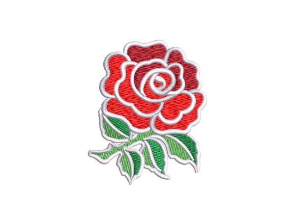 Red Rose Flower Machine Embroidery Pattern