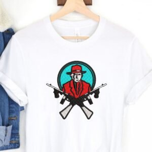 Capones Gun Embroidery Pattern Crossed Rifles