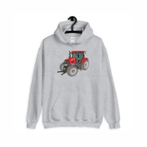 Red Farm Tractor Machine Embroidery Design