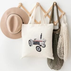 Grey Tractor Machine Embroidery Design