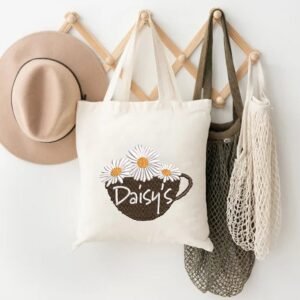Kitchen Cup Embroidery Pattern - Daisy Coffee