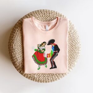 Mexican Couple Machine Embroidery Design, Fiesta Grande Pattern