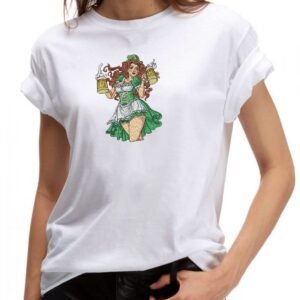 St Patrick's Day Beer Lady Embroidery Pattern