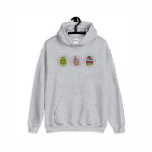 Cupcake Machine Embroidery Pattern, Spring Easter Eggs