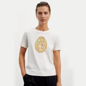 Flower Egg Baroque Machine Embroidery Pattern