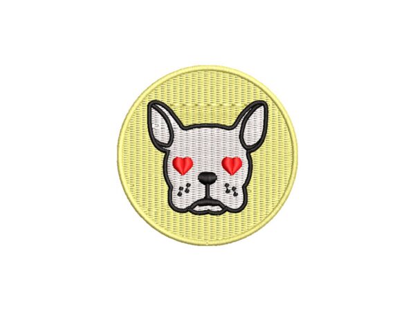 Love Dog Machine Embroidery Pattern For Valentine's Day