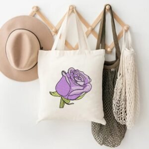 Flower Machine Embroidery Design Purple Tulip Pattern