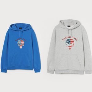 American Flag Skull Independence Day Embroidery Design