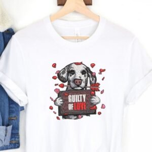 Valentine's Day Embroidery Pattern For Dog Lovers