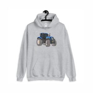 Blue Tractor Machine Embroidery Design