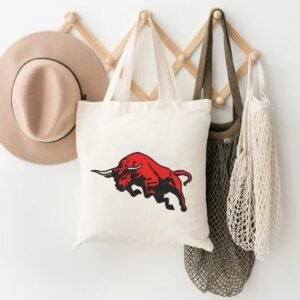 Red Bull Embroidery Pattern, Wild Animal Embroidery Design