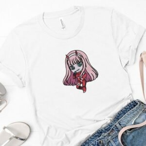 Zero Two Chibi Machine Embroidery Pattern
