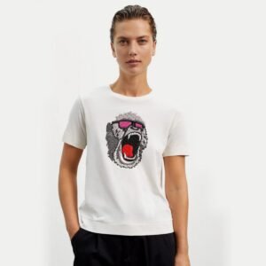 Monkey Head Animal Machine Embroidery Pattern