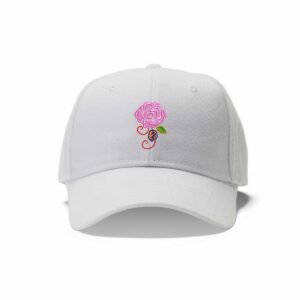 Pink Rose Machine Embroidery Pattern Design