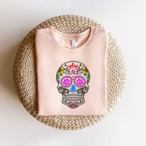 Day of Dead Skull Machine Embroidery Design