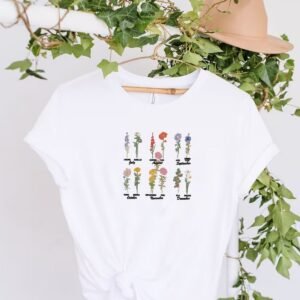 Larkspur Flowers Machine Embroidery Pattern