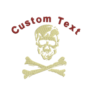 Skull And Crossbones Custom Designs for Machine Embroidery
