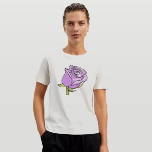 Flower Machine Embroidery Design Purple Tulip Pattern