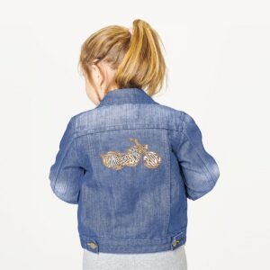 Bike Embroidery Pattern, Motorcycle Machine Embroidery