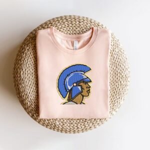 Trojan Head Machine Embroidery Pattern Spartan Mascot