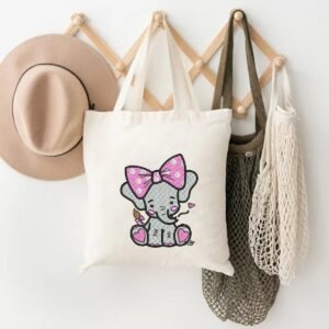 Baby Girl Elephants Machine Embroidery Pattern