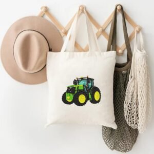 Green Tractor Machine Embroidery Design