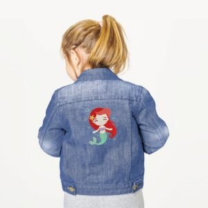 Cute Mermaid Machine Embroidery Design, Sea Theme Fish Embroidery